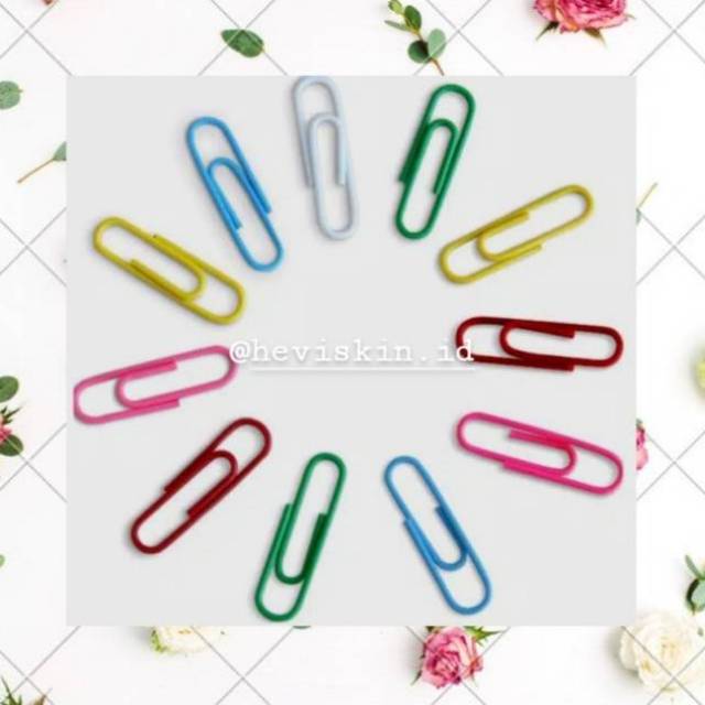 

Paper clip kertas / Penjepit kertas (12pc) / Penjepit masker