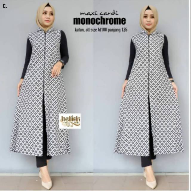 Tunik Batik Latansa Mataram Santika Dress Batik Cendrawasih Monica Parang Soft Tunic V Garuda Putih