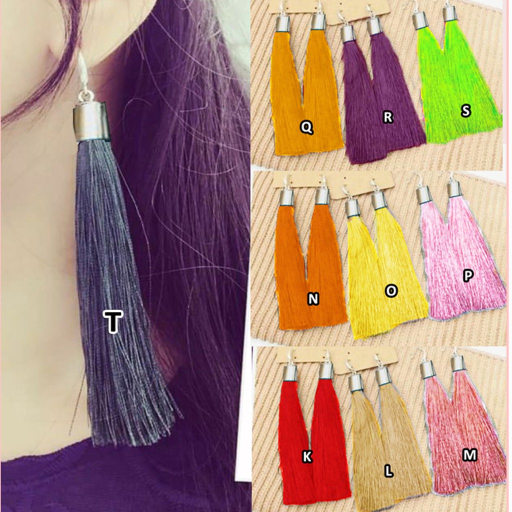 Anting anting Tassel / Anting Hooks Aneka Warna  A-T