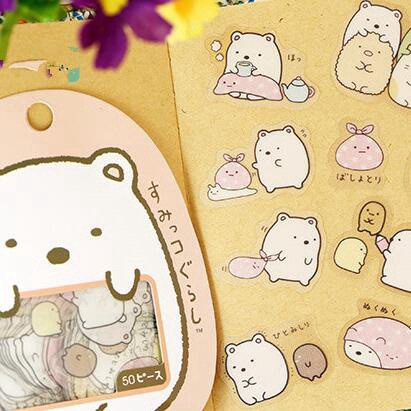 

[ , ] 50pcs Stiker Lucu Jurnal Scrapbooking DIY Label Dekoratif Sticker Aesthetic