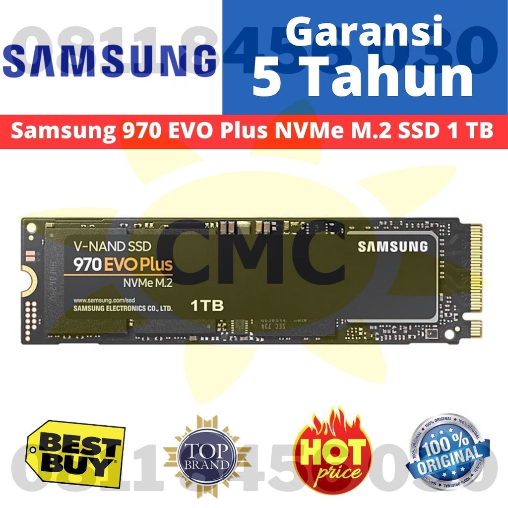 Samsung SSD 970 EVO Plus SSD M.2 NVMe PCIe 3.0 1TB 1 TB