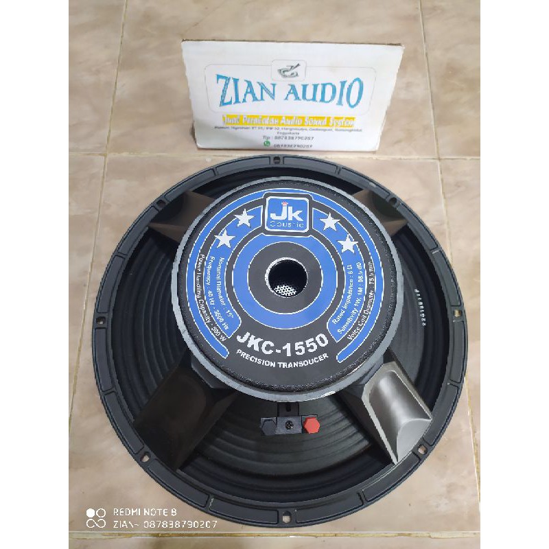 Speaker komponen 15" JK-Coustic JKC-1550 Original