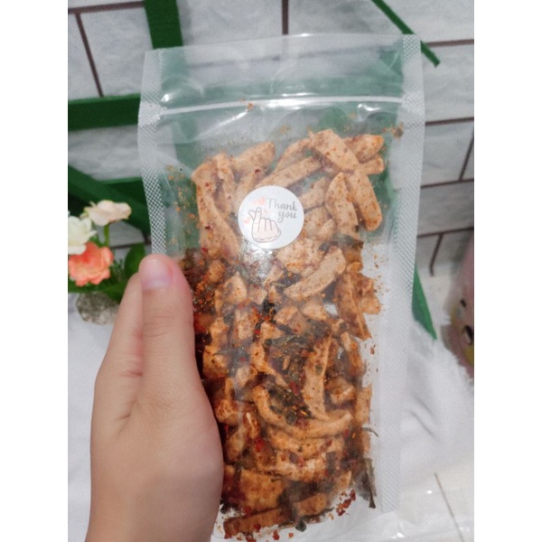 

basreng pedas daun jeruk gurih bikin nagih