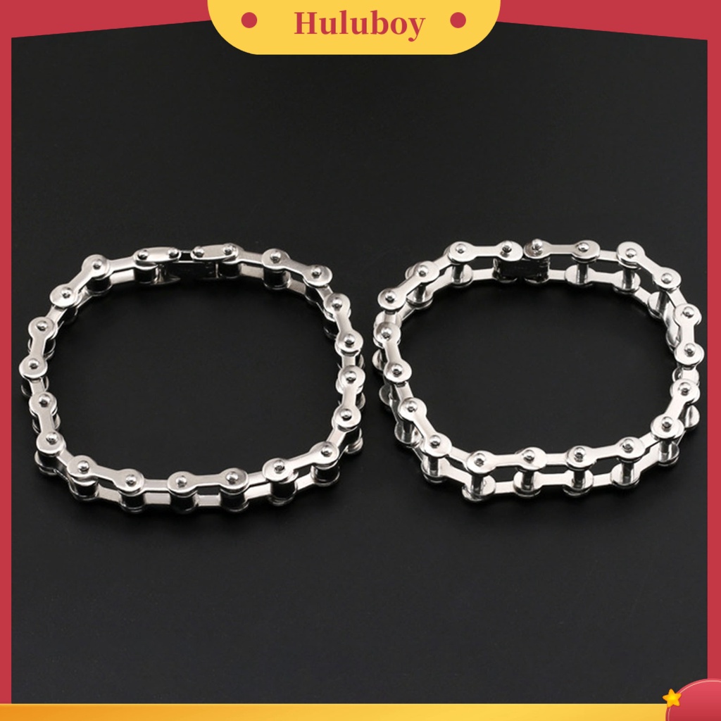 Hu Hu Hu Hu Hu Alat Bantu Pasang Kacamata♡ Gelang Rantai Bahan Stainless Steel Untuk Pria