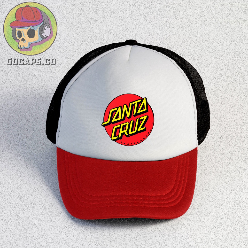 Santa Cruz | Trucker Hat | Topi Pria | Trucker | Baseball | Brand | Topi Jaring | Gocaps