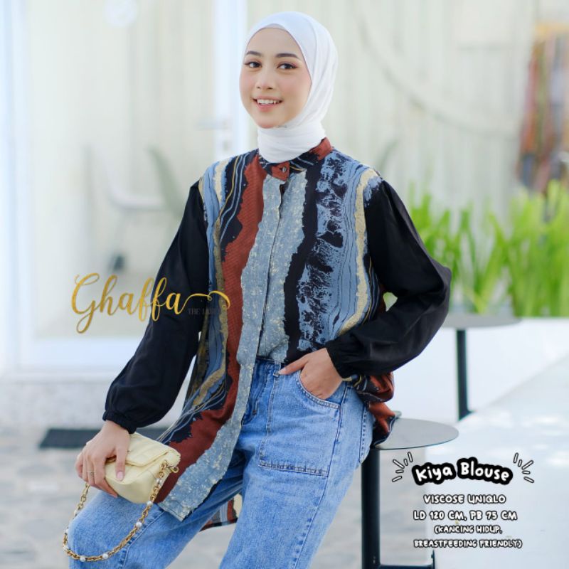 KIYA BLOUSE ORI BERLEBEL GAFFA