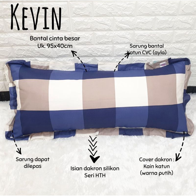 BANTAL CINTA JUMBO BESAR DEWASA XXL UKURAN 95 X 40 RUMBAI PADAT EMPUK TEBAL ISI DAKRON GRADE A + SAR