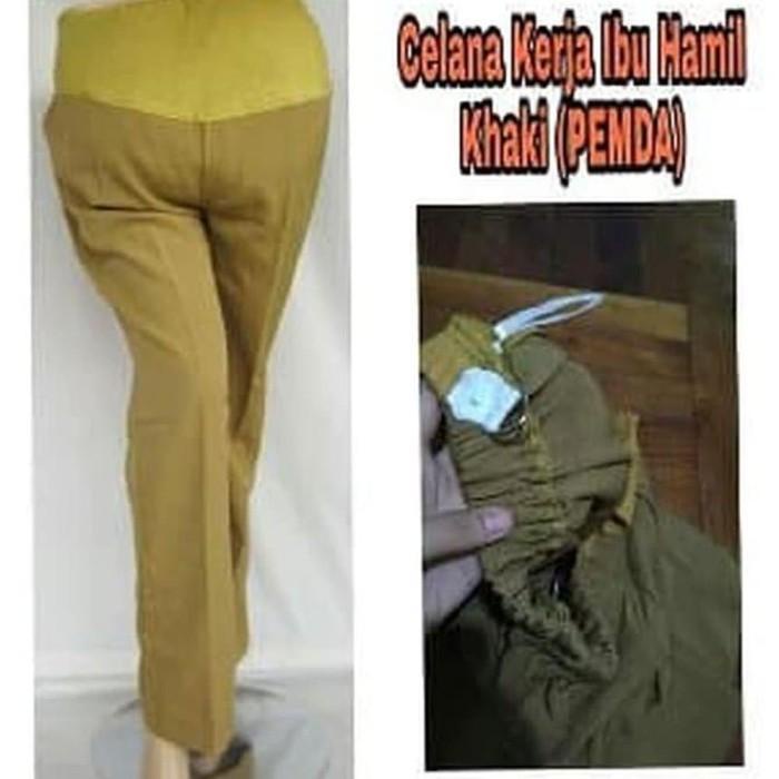 Rok | Penawaran Baju Hamil Celana Kerja Ibu Hamil Khaki .Pemda. Jb 1278Bh Li