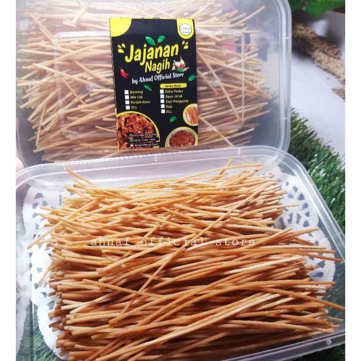 

JAJANAN NAGIH MIE LIDI KEMAS BOX 100 gr