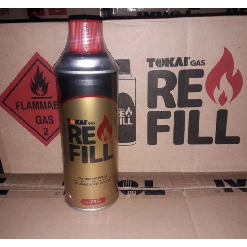 Refill Korek Api Gas Merk Tokai 235gr Original/Isi Ulang korek Gas serbaguna