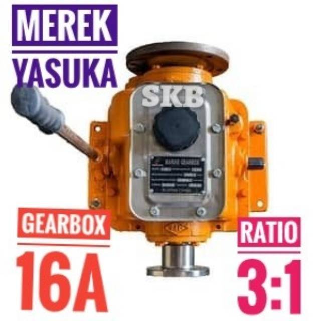Gearbox kapal 16A ratio 3banding 1 yasuka