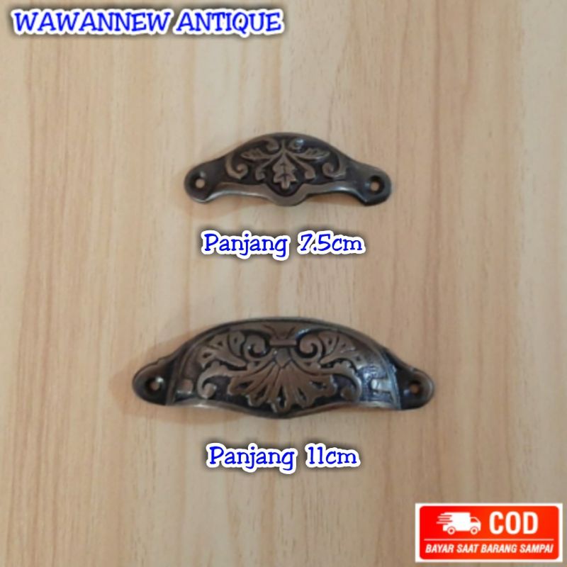 Handle / Tarikan Laci Gagang Lemari Jendela Pintu Rumah / Knop Kerang Motif Batman 11cm