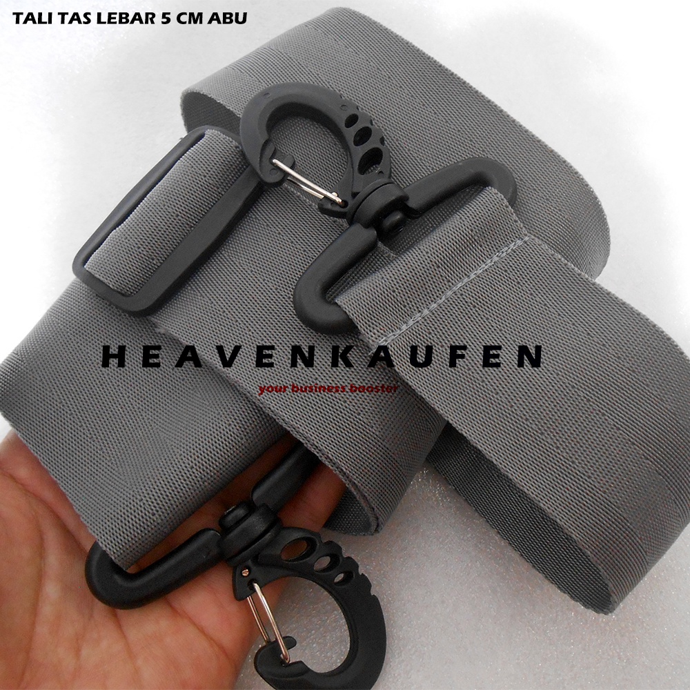 Tali Selempang Slempang Tas Strap Tas Pria Lebar 5 cm Warna Abu Abu