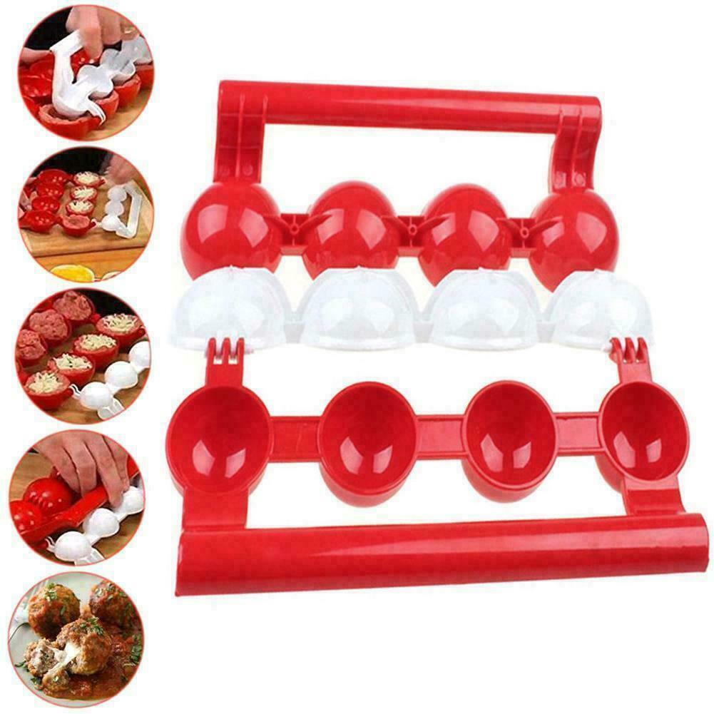 1Pcs Kitchen Meatballs Mold /  Homemade DIY Fish Ball Maker / Sushi Ice Cream Balls Mould /  Self Stuffing Food Cooking Ball Tool