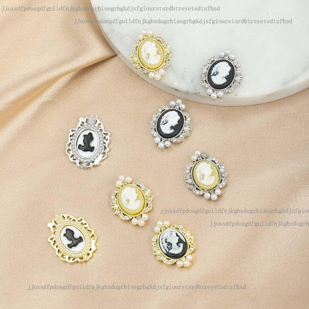 Mxbeauty Nail Art Dekorasi Rhinestones Alloy Nail Tips Dekorasi Mutiara Tepi Manicures Aksesoris Zirkon Hiasan Kuku