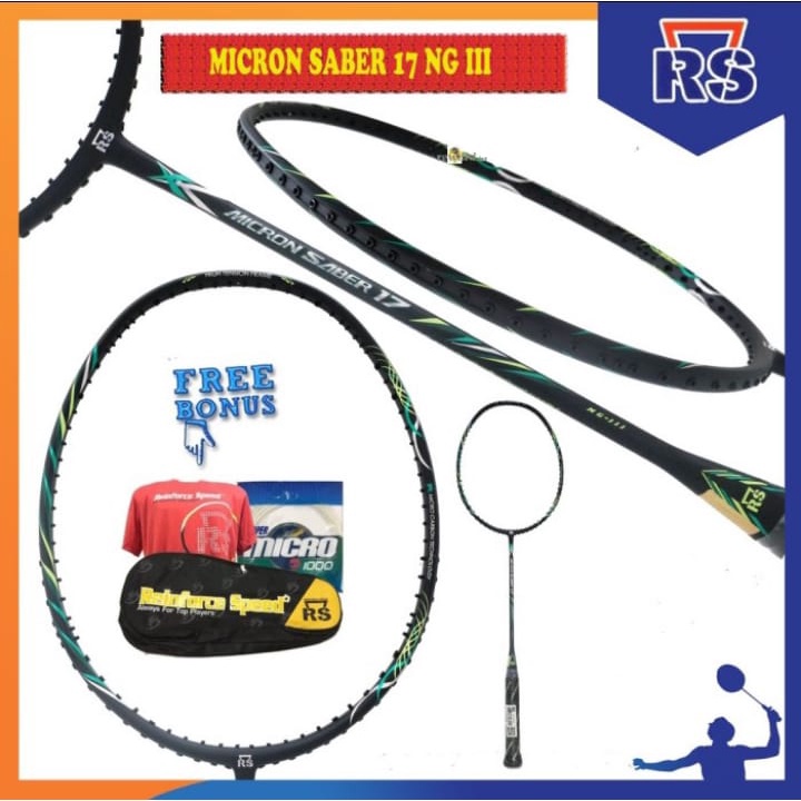 Raket Badminton RS Micron Saber 17 Original New Colour