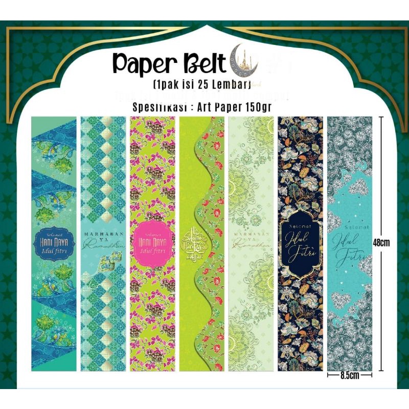 

paperbelt pita kertas Idul Fitri lebaran pita kertas parcel Idul Fitri lebaran
