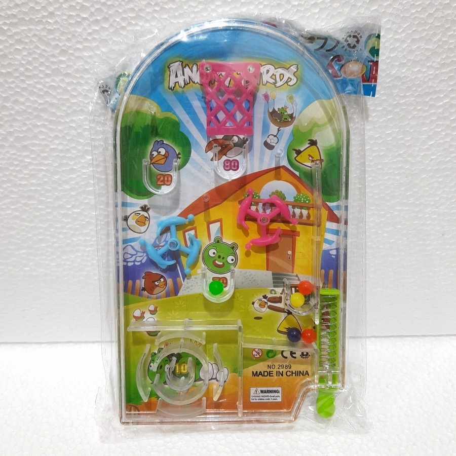 MOMBABY1 Mainan jadul pinball mini angry birds / Mainan anak jadul pinball