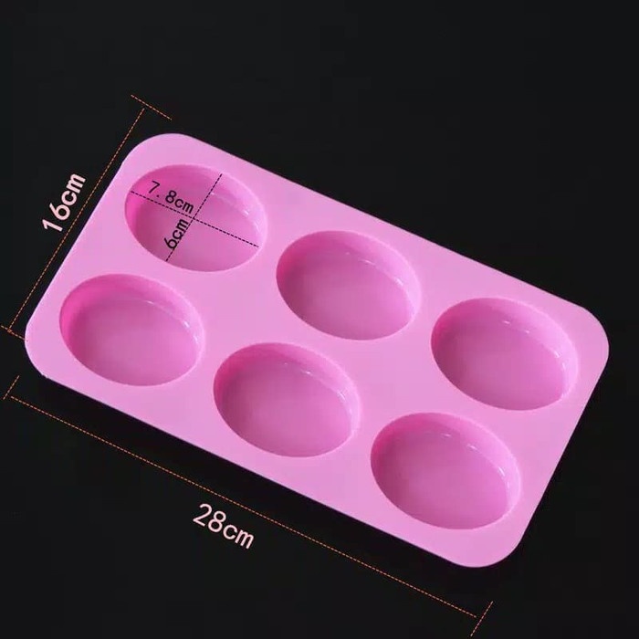 

Silicone Mold Oval/Cetak Silikon/Cetakan Handmade Sabun/Cetakan Sabun