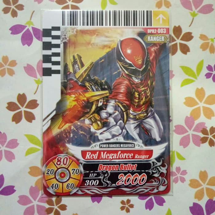 power ranger card battle normal ranger red megaforce v2