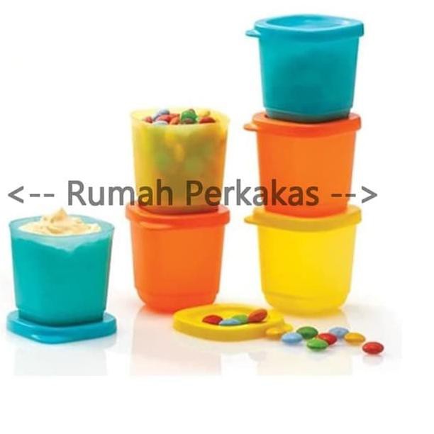 PREMIUM Tupperware Petite Square Set (6pcs Kotak Kecil Imut Permen) Promo.,.,