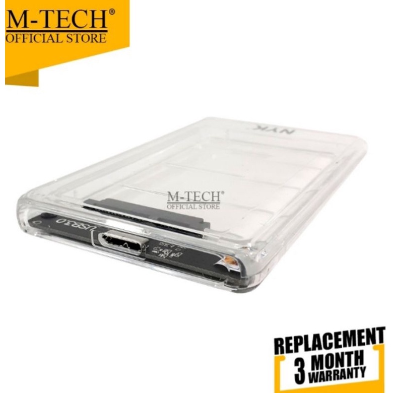 Casing Harddisk External HDD External Case 2.5&quot; USB 3.0 - NYK original Casing Transparant