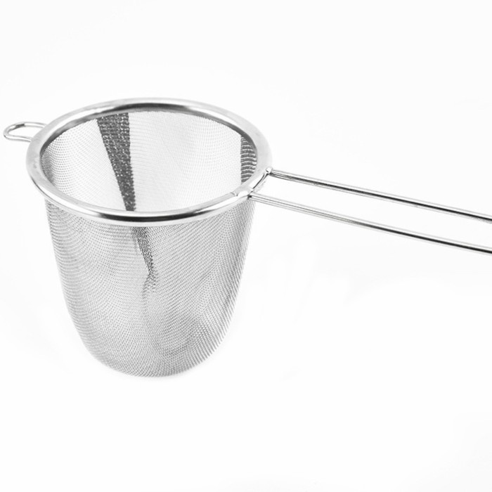 stainless tea strainer with handle / saringan teh kecil dengan gagang