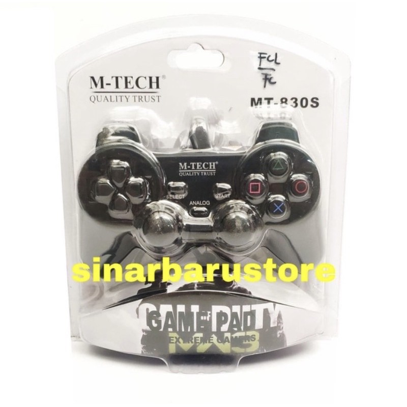 Stik Komputer/Laptop/Pc/Game Pad "M-Tech" Single Hitam