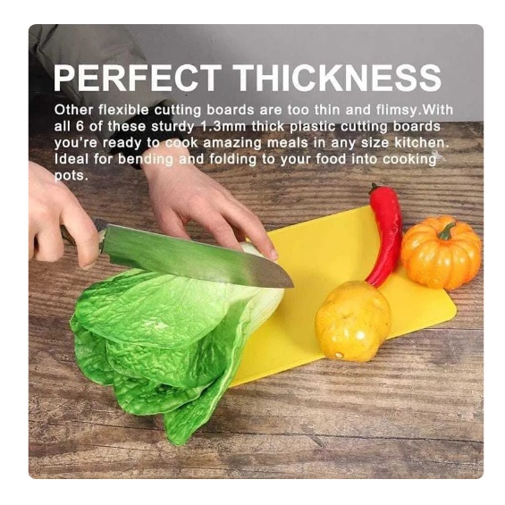 TALENAN PLASTIK 29 X 19 CM TEBAL 1,5 MILI / TALENAN DAPUR CUTTING BOARD | cunvalla