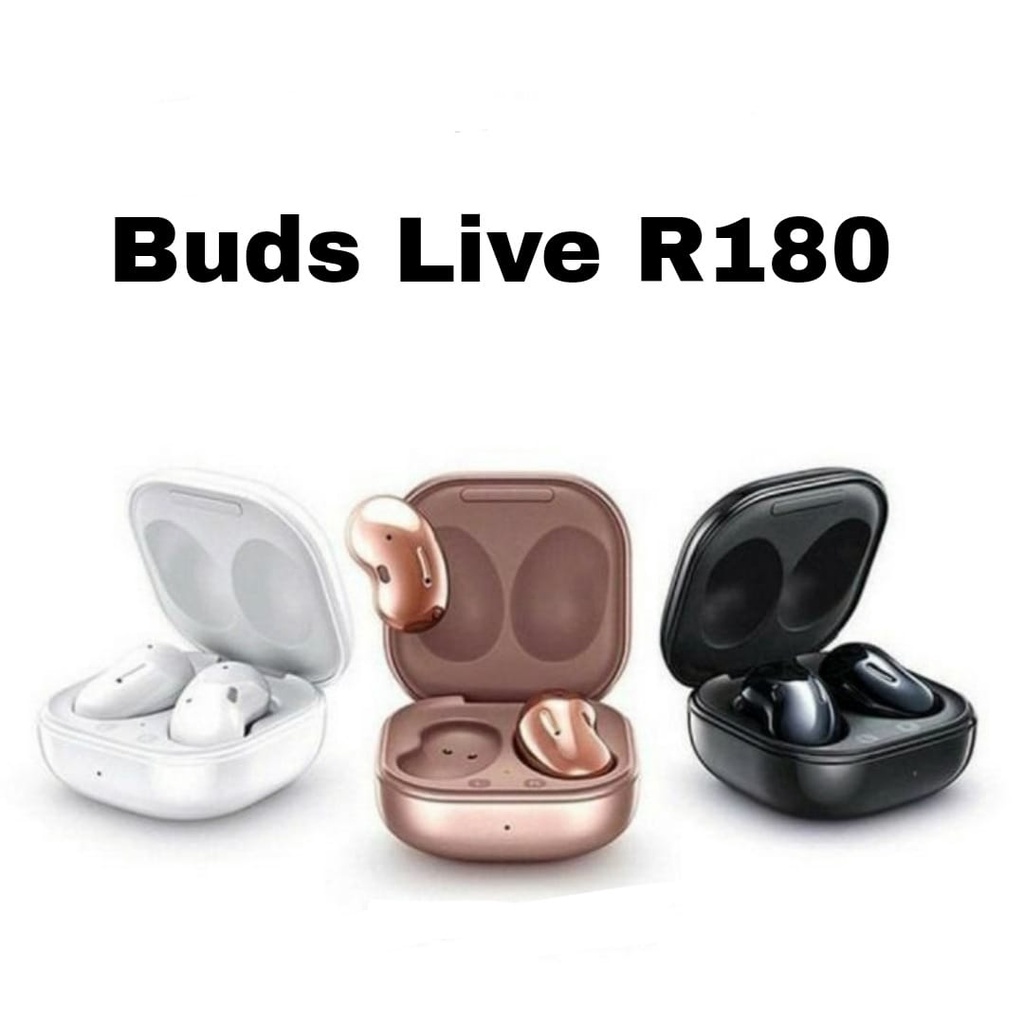 Headset Bluetooth Buds Live R180 Ori Super Clone 1 : 1 Wireless Charging Case