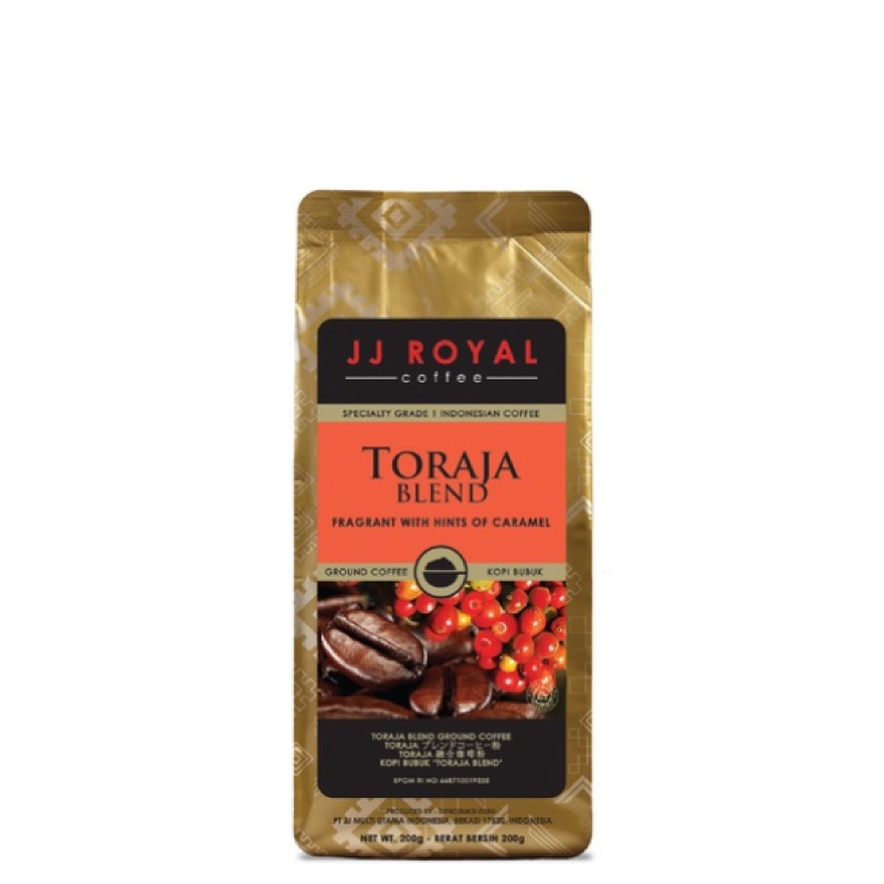 JJ Royal Coffee Toraja Blend Ground Bag 200 gr