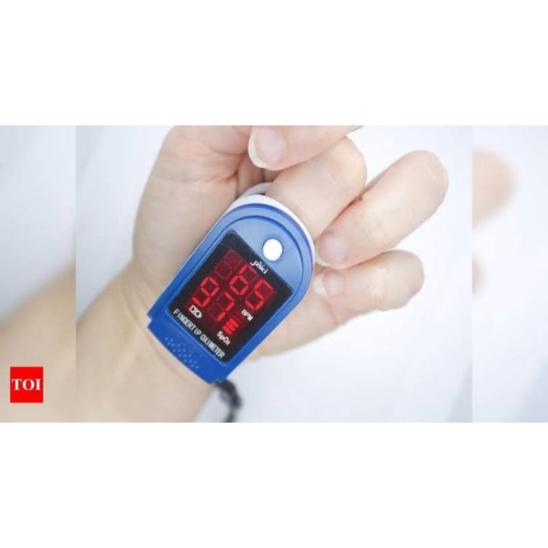 Oximeter Alat ukur detak jantung oksigen dalam darah (SpO2) oxymeter covid dengan cepat lewat jari