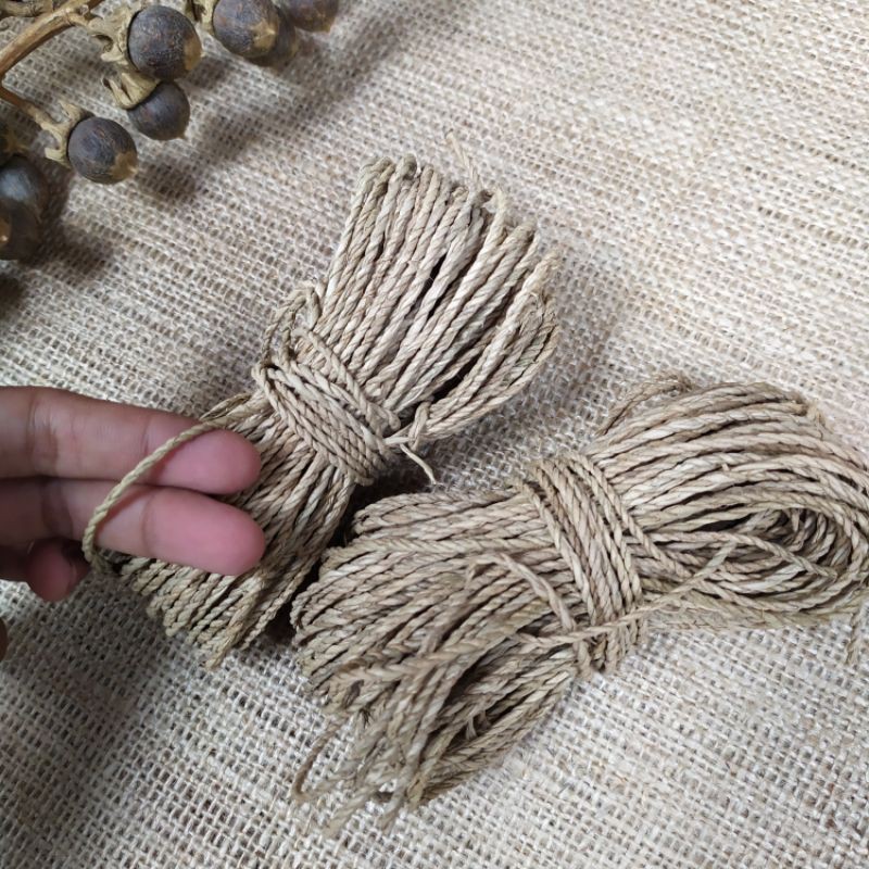 

Tali Agel 2mm murah & Tali Goni 2mm harga Per-meter/ tali kerajinan/ tali rami / tali jute / tali kenur
