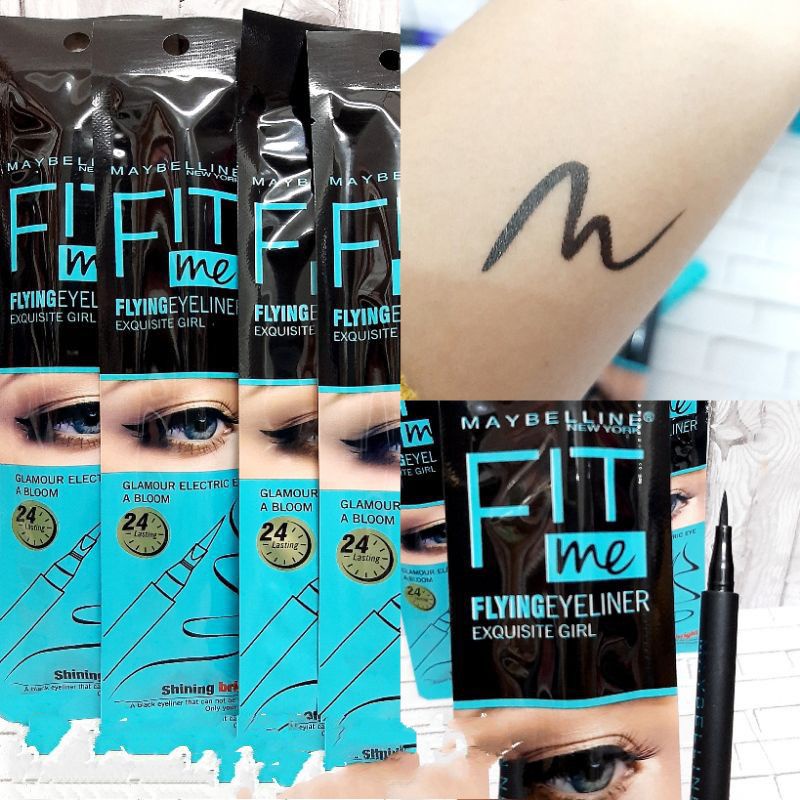 SPIDOL EYELINER MAYBELLNE FITME WATERPROOF/eyeliner/eyeliner spidol/eyeliner waterproof Biru