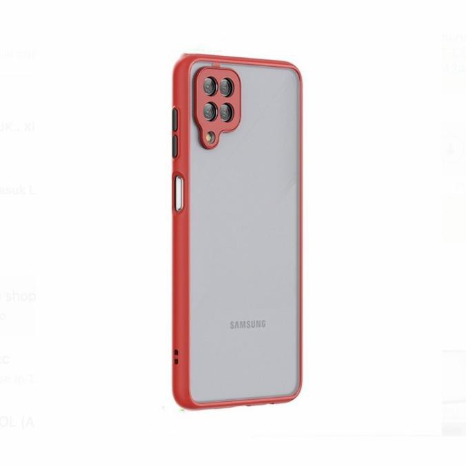 CASE SAMSUNG M62 AERO FROSTED CAMERA PROTECTION CASING M62 - MERAH, SAMSUNG M62