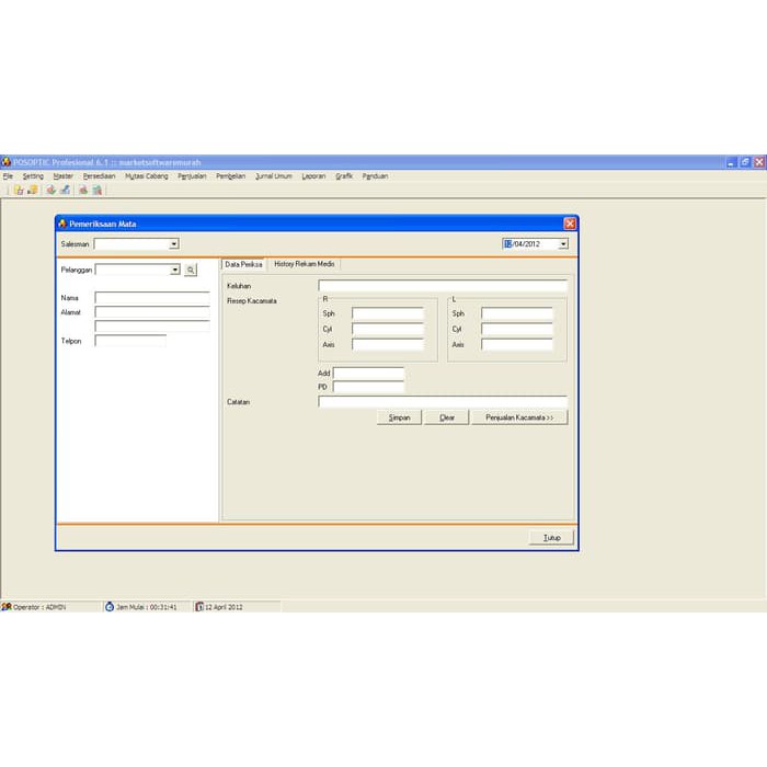Software POS Toko Optik Profesional Terbaru