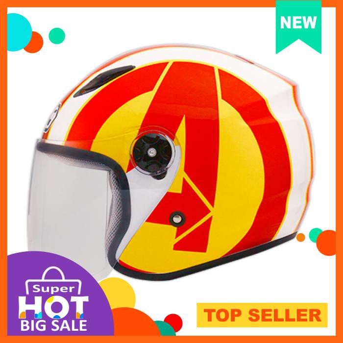 Helm Bmc Milan Motif Doraemon Captain America Avenger Line And Friend