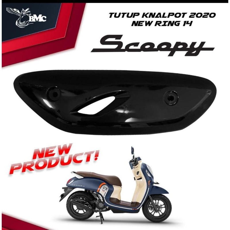 Cover Tutup tameng Knalpot Beat fi Scoopy New Esp Fi 2020 2021 Model Original
