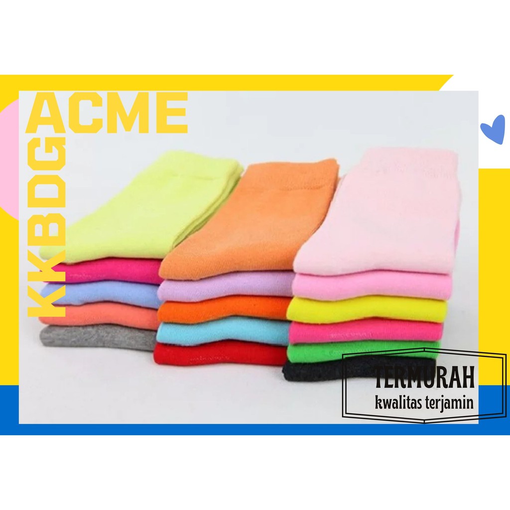 KKBDG - KAOS KAKI POLOS PANJANG TANGGUNG ANAK / KAOS KAKI TANGGUNG / KAOS KAKI ANAK POLOS /KAOS KAKI