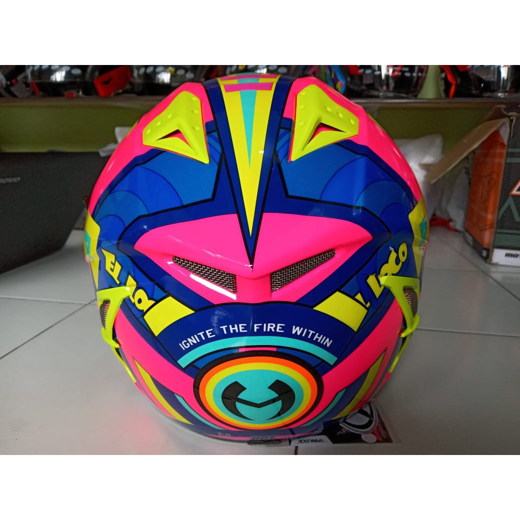 HELM NHK TERMINATOR PIGMEN WARNA PINK FLUO