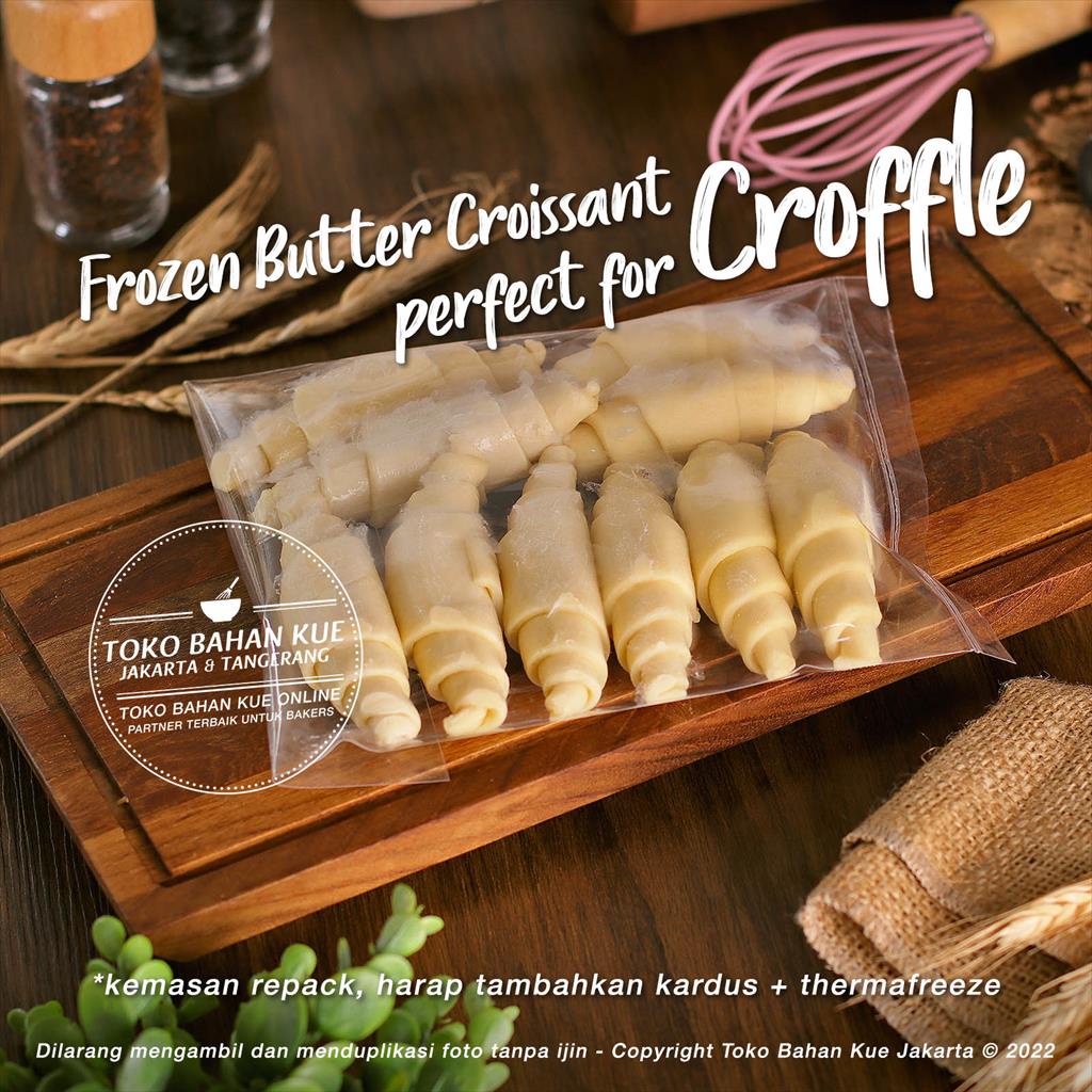 Bonpatis Butter Croissant 30gr 10pcs Bahan Adonan Croffle Frozen