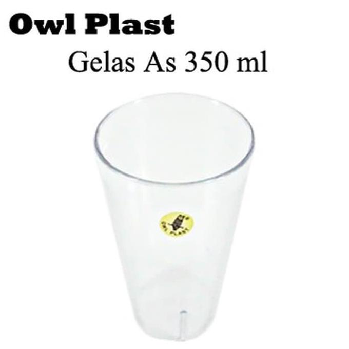 Jual Gelas Plastik Akrilik 350ml Owl Anti Pecah Rumah Makan Resto Foodcourt Shopee Indonesia 7199