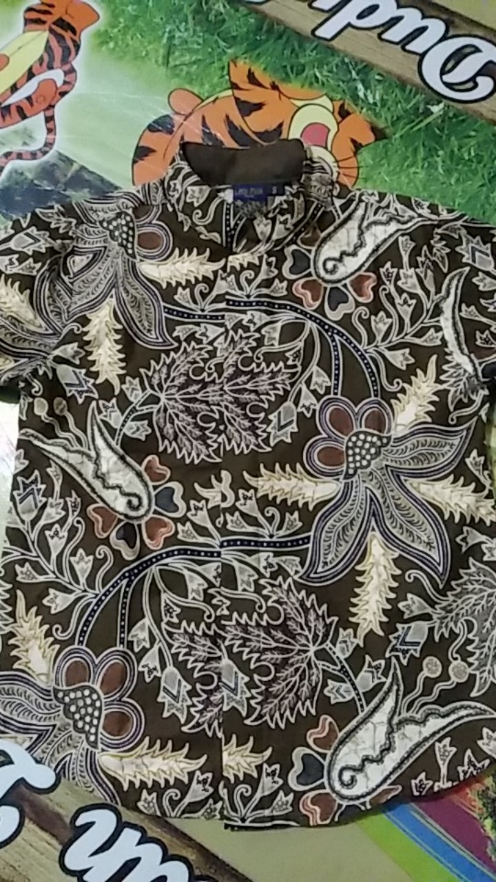 Kemeja Batik Anak Lengan Panjang By Little Malik Batik, Batu Raden