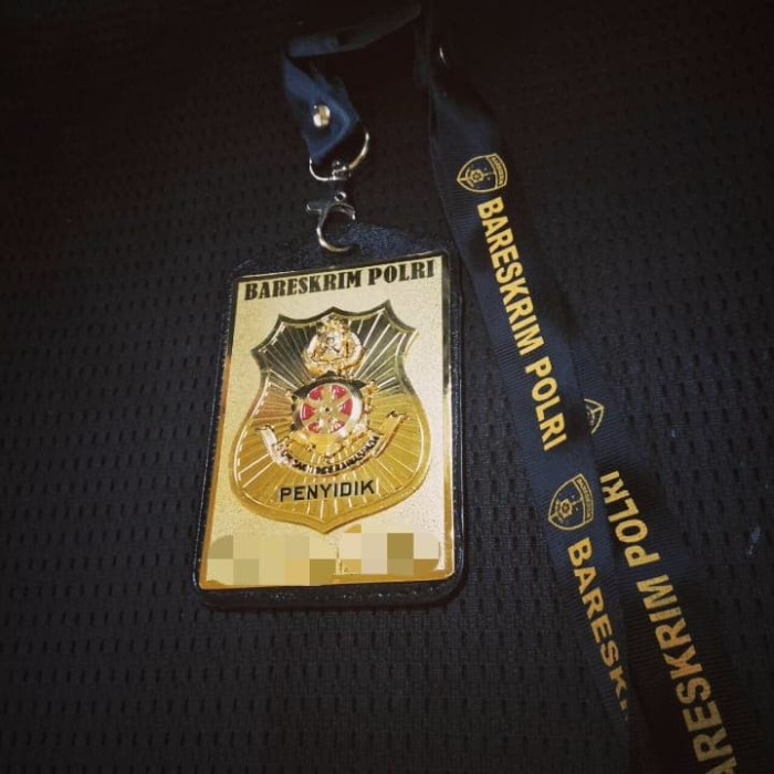 r404mjt Peneng Lencana Penyidik Reskrim - Putih Rg050Rg