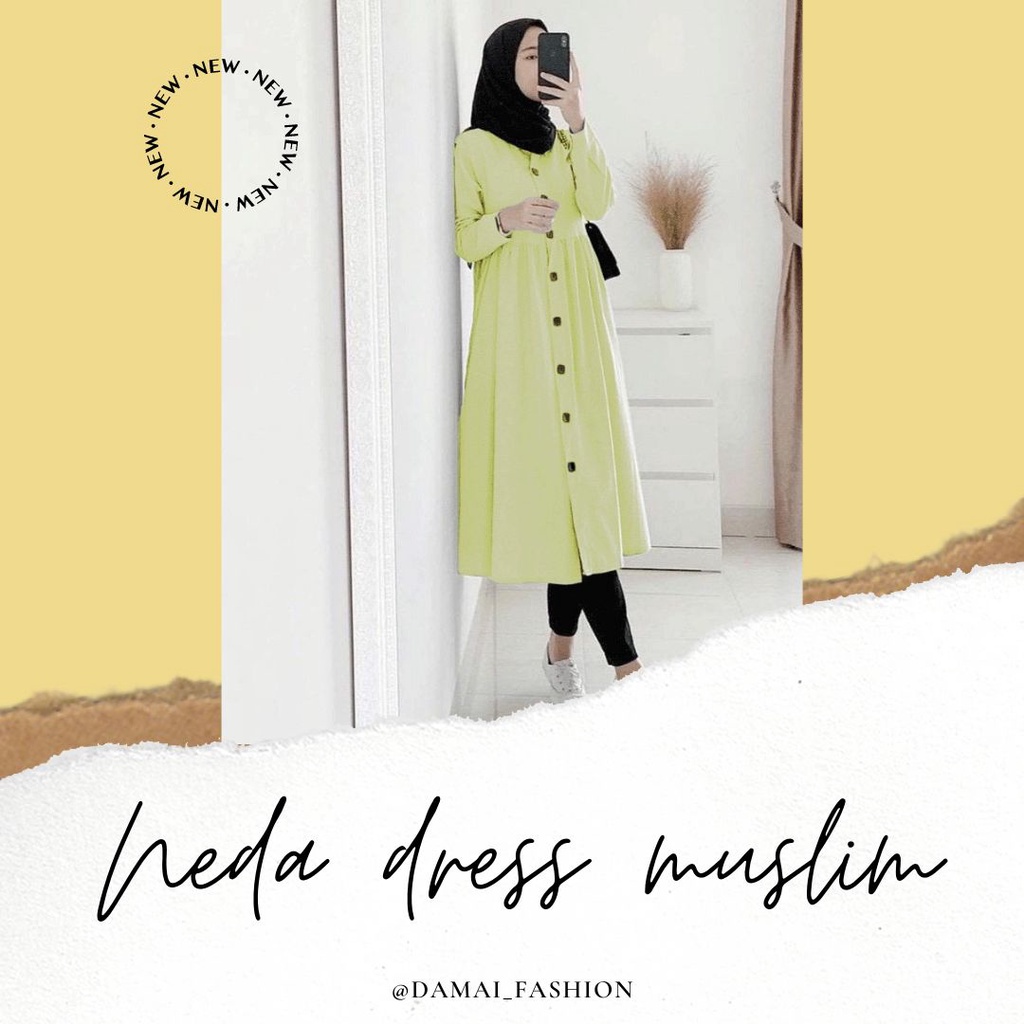 VS GG - Baju TUNIK dress muslim wanita NEDA NEDA