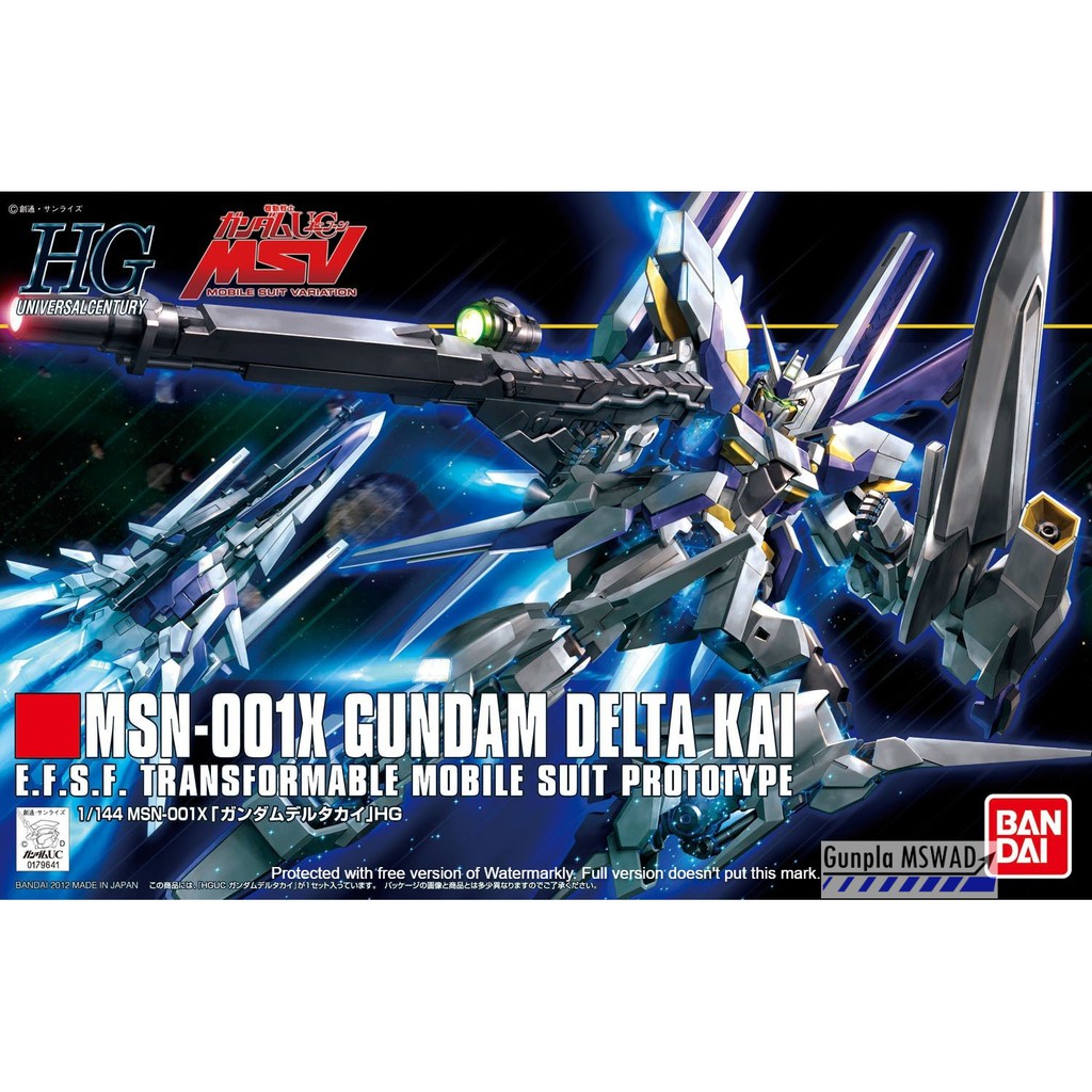 HG UC MSN-001K Gundam Delta Kai 1/144
