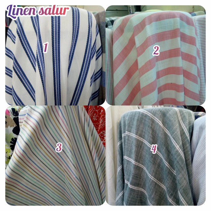 READY Kain linen motif linen import linen murni Bahan linen motif Katun VI821