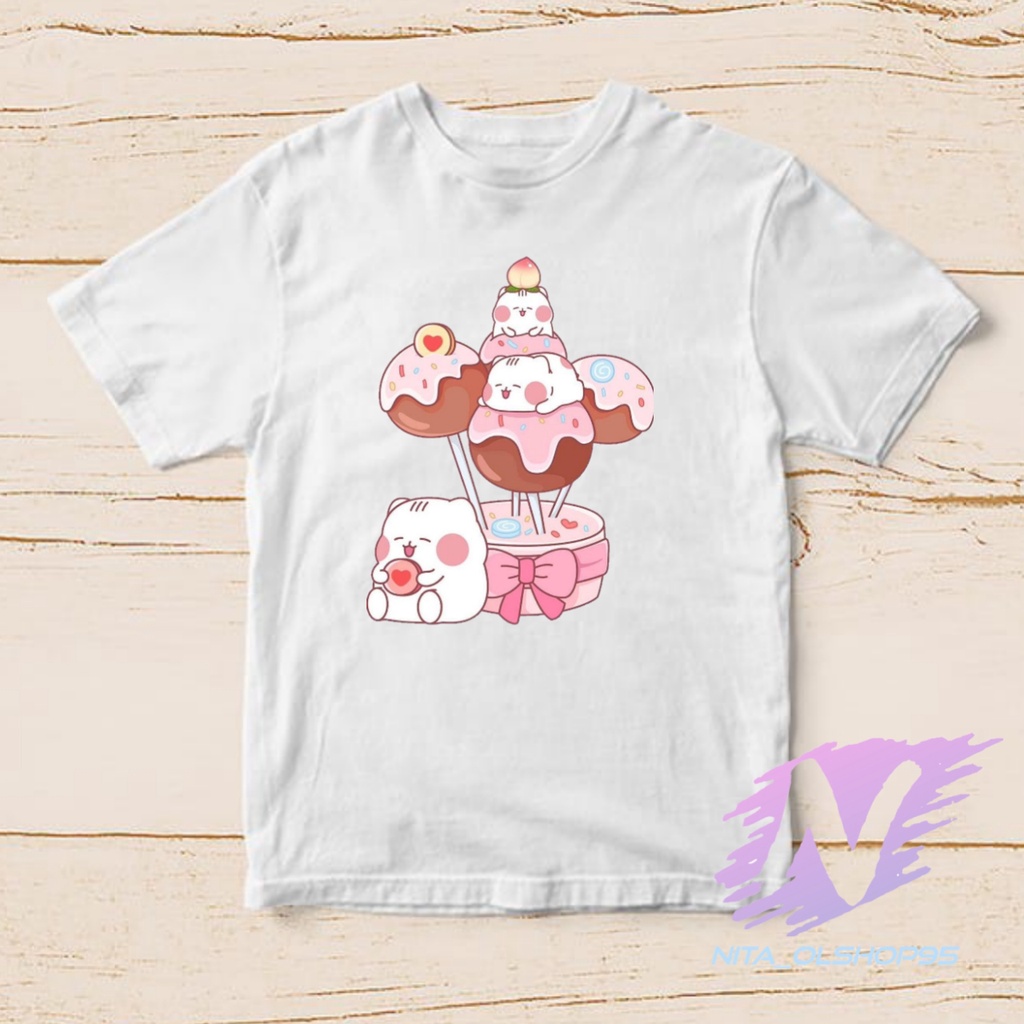 KAOS ANAK KARTUN LOLIPON COKLAT ANIMASI