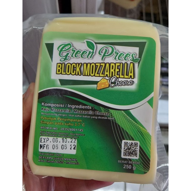 

GREEN PREES KEJU MOZARELLA 250GR // FROZEN FOOD BANDUNG