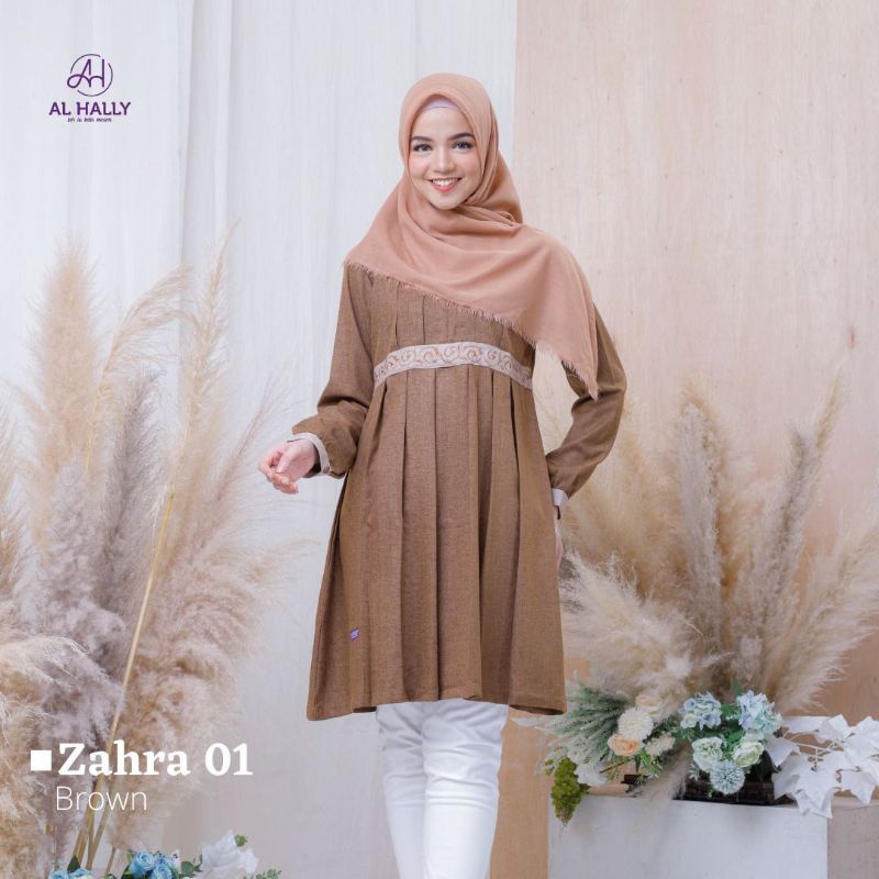 [COD] New Atasan Baju Tunik Jumbo Al Hally Zahra 01 Original || Distributor Bekasi